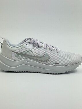 Nike Women's Downshifter 12 'White Metallic Silver' DD9294-100 size 8.5